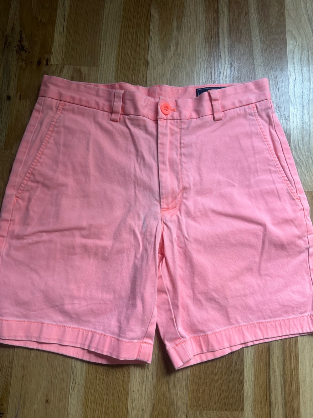 Vineyard Vines Coral Pink Flat-Front Men's Shorts
